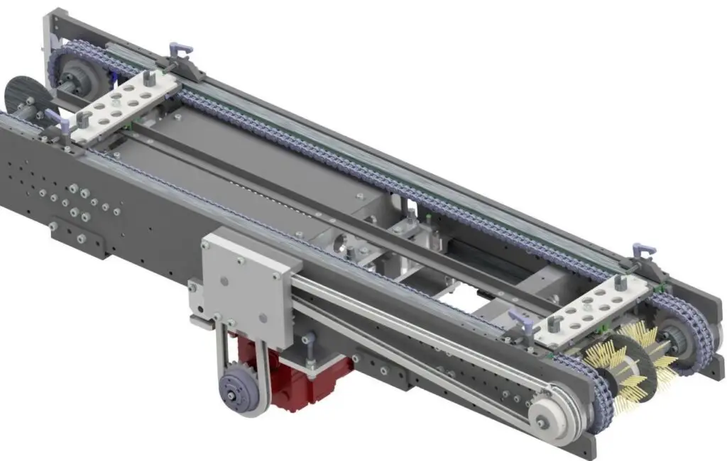 3D-Modell eines Förderbandmoduls